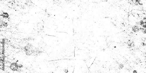 Vintage Black and White Grunge Texture Background with Faded Paper Effect Heavy Scratches, Cracks, Dust Splatter, Dirty Stains and Rough Concrete Overlay Design