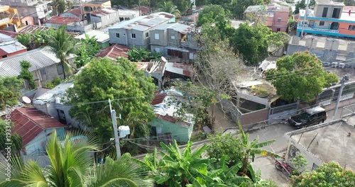 Wallpaper Mural Aerial view of a suburban neighborhood in dominican republic Torontodigital.ca
