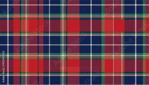 seamless red green blue tartan plaid fabric texture