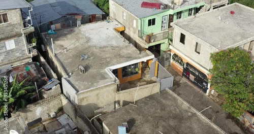 Wallpaper Mural Aerial view of a suburban neighborhood showcasing a residential area filled with houses and lush greenery Torontodigital.ca