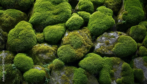 moss covered stone texture background