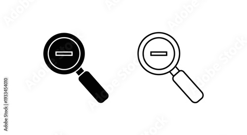 Magnifying glasses icons Vector