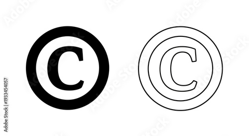 Copyright symbol design Vector