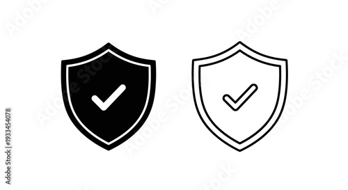 Security shield checkmark Vector