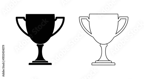 Trophy cup design vector Vector