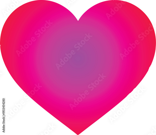 Pink heart with purple text love
