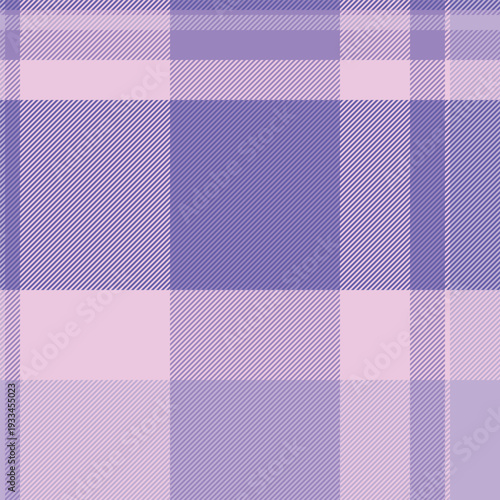 Mat check seamless plaid, discount tartan pattern texture. Navy fabric textile background vector in indigo and light colors.