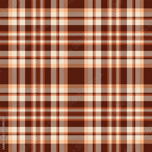 Plaid developed for nostalgic creative projects. Traditional tartan structures enhance retro visuals.