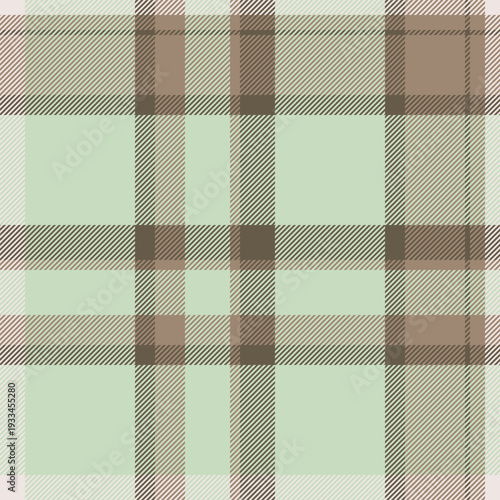 Ragged textile texture plaid, punk fabric seamless pattern. Iconic background tartan vector check in pastel and light colors.