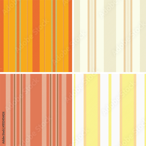Seasonal striped pattern pack developed for branding refresh. New Year lines designs add festive character. Vector files support updates.