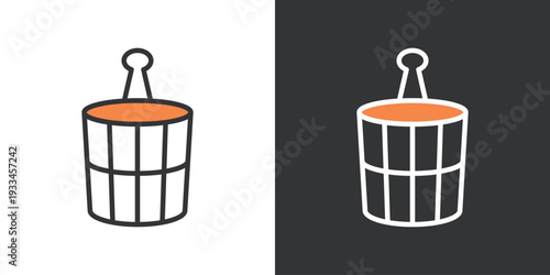 お風呂の桶アイコン