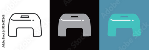 バスチェアのシンプルなアイコン