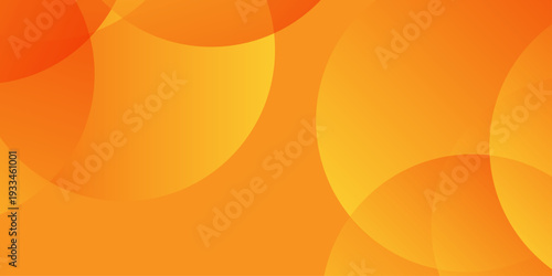 abstract orange and yellow bokeh background with overlapping circles, vibrant geometric sunny gradient vector art
