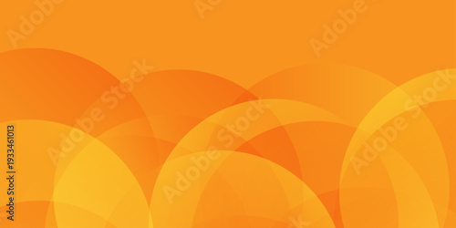 abstract orange and yellow bokeh background with overlapping circles, vibrant geometric sunny gradient vector art