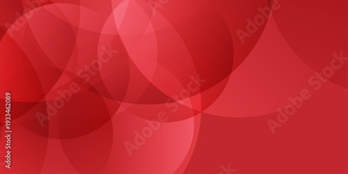 Abstract red background with overlapping transparent circles and soft gradients for modern corporate or creative design