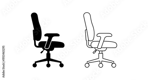 Modern office chairs Vector
