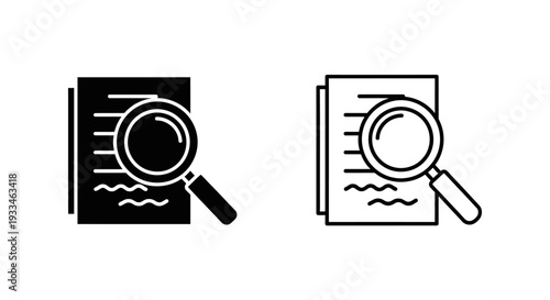 Magnifying glass search Vector