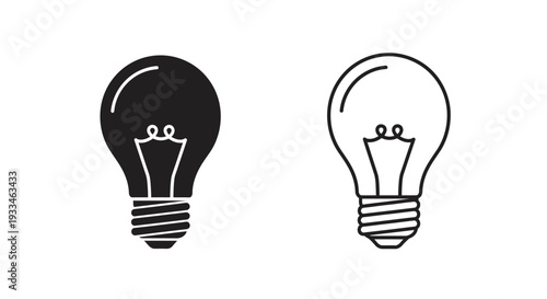 Light bulb idea concept Vector