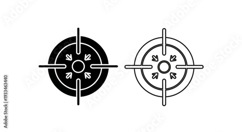 Target practice design Vector