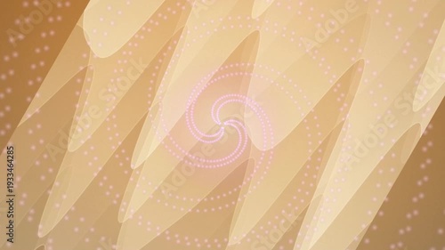 Abstract Geometric Shapes with Spiral Design.