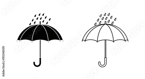 Rain umbrella protection Vector