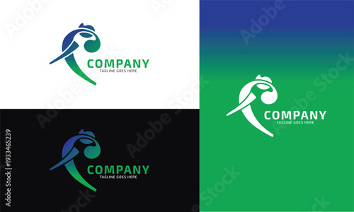 Unique suitable logo symbol technology for digital brands