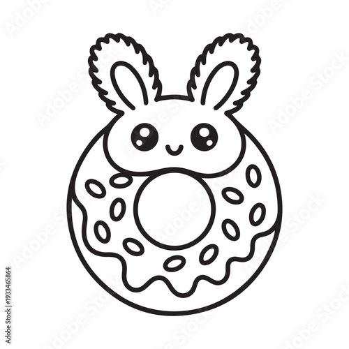 cute easter, BOLD and EASY COZY EASTER COLORING BOOK, bold and easy, victor art, line art, Coloring Pages, bold & easy cozy winter coloring book pages, cute line art