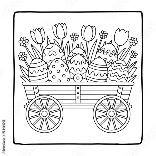 cute easter, BOLD and EASY COZY EASTER COLORING BOOK, bold and easy, victor art, line art, Coloring Pages, bold & easy cozy winter coloring book pages, cute line art