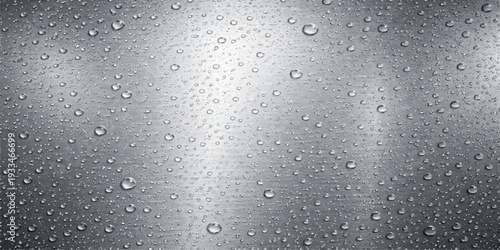 Raindrop Whispers on Brushed Steel: Delicate droplets of water cling to the textured surface of brushed steel, reflecting the subtle play of light and shadow, and embodying a sense of cool elegance.