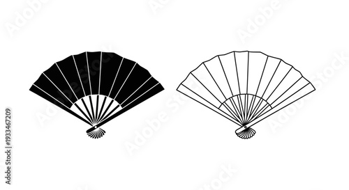 Japanese fans design Vector