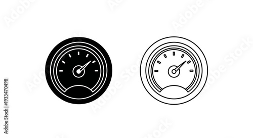 Speedometer dashboard gauge Vector