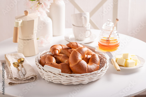 Tasty and crunchy croissant...