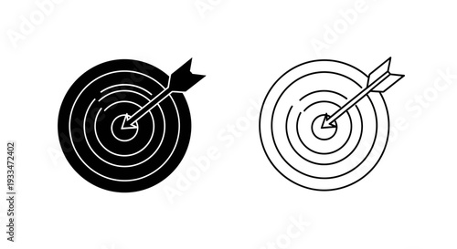 Target arrow design Vector