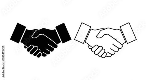 Handshake agreement icon Vector