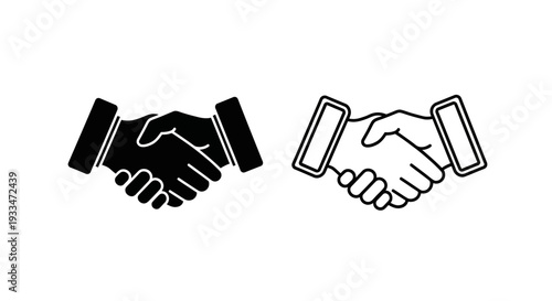 Handshake agreement deal Vector