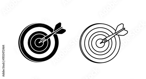 Bullseye target arrow design Vector