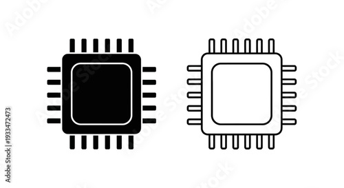 Black and white chips Vector