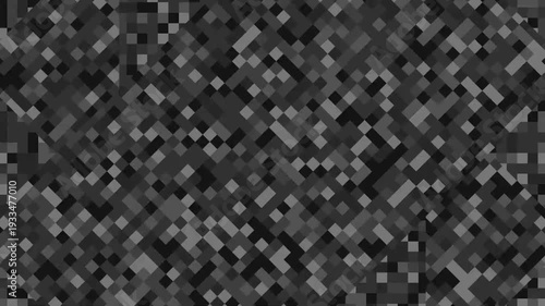 Grayscale Pixelated Pattern Background Texture.