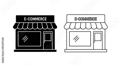 E-commerce storefronts Vector