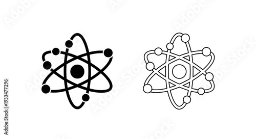 Atom structure science Vector