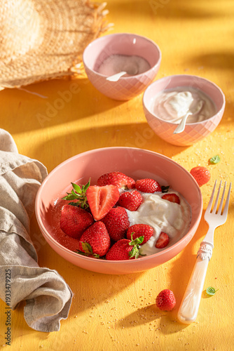 Tasty and sweet strawberrie...