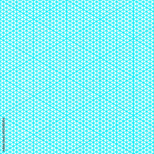 Geometric pattern background with blue triangles on white surface for design element use in graphic projects and presentations