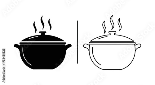 Cooking pot illustration Vector