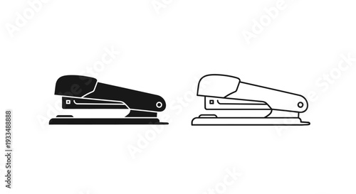 Staplers clipart black Vector
