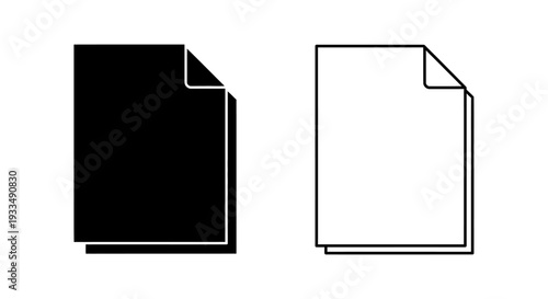 Black and white paper Vector