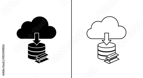 Cloud storage security Vector