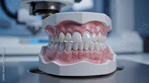 Wallpaper Mural Dental Model Demonstrating Teeth Alignment and Oral Care. Torontodigital.ca