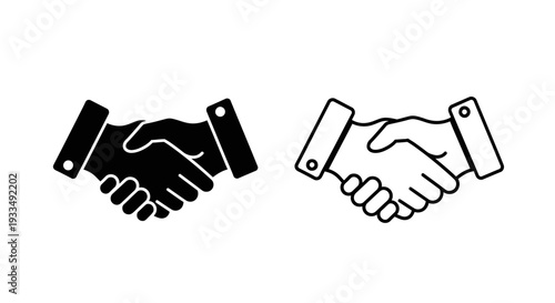 Handshake agreement icon Vector