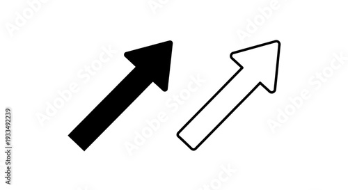 Two arrows pointing upwards Vector