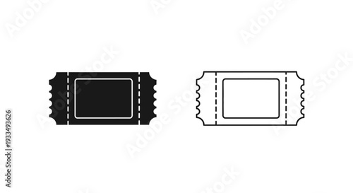 Ticket design concept Vector
